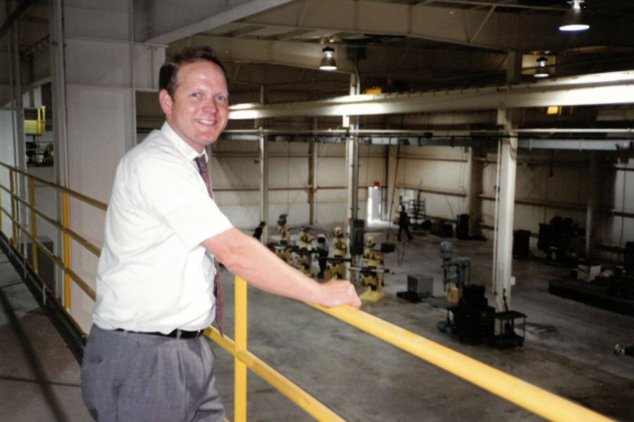 Commercial Tool Group company owner standing above shop floor