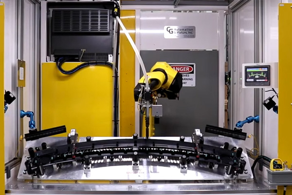 CG Automation Fixture Grill Robotic Clip Install Machine
